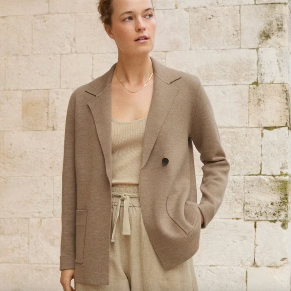 Poetry Merino Wool Knited Blazer - Picture 2 of 12
